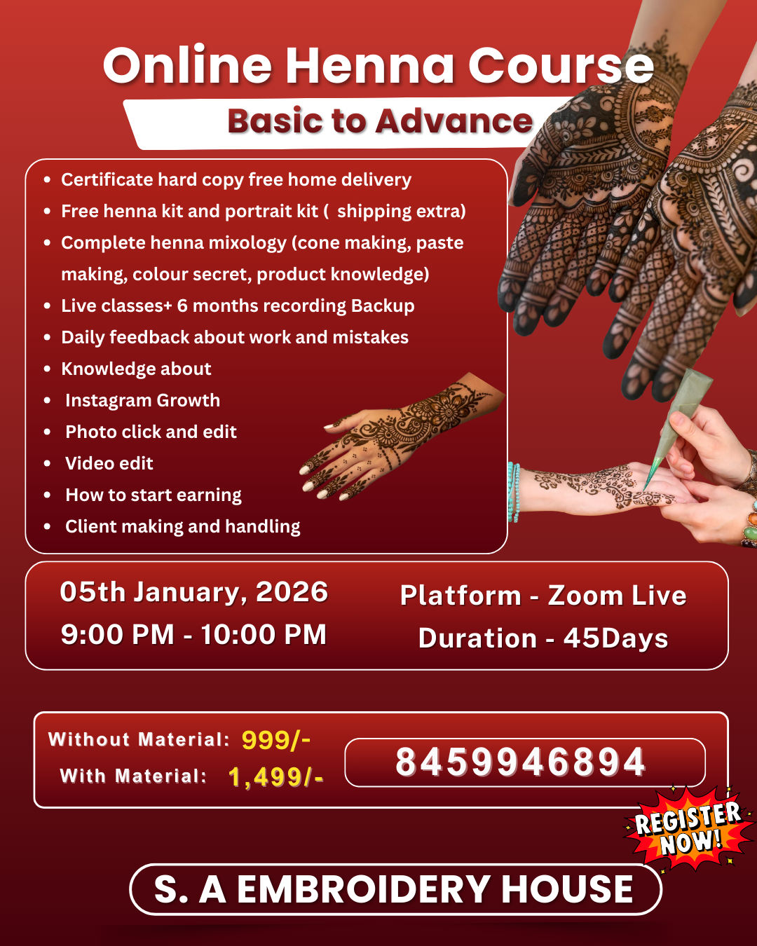 Online Henna Course