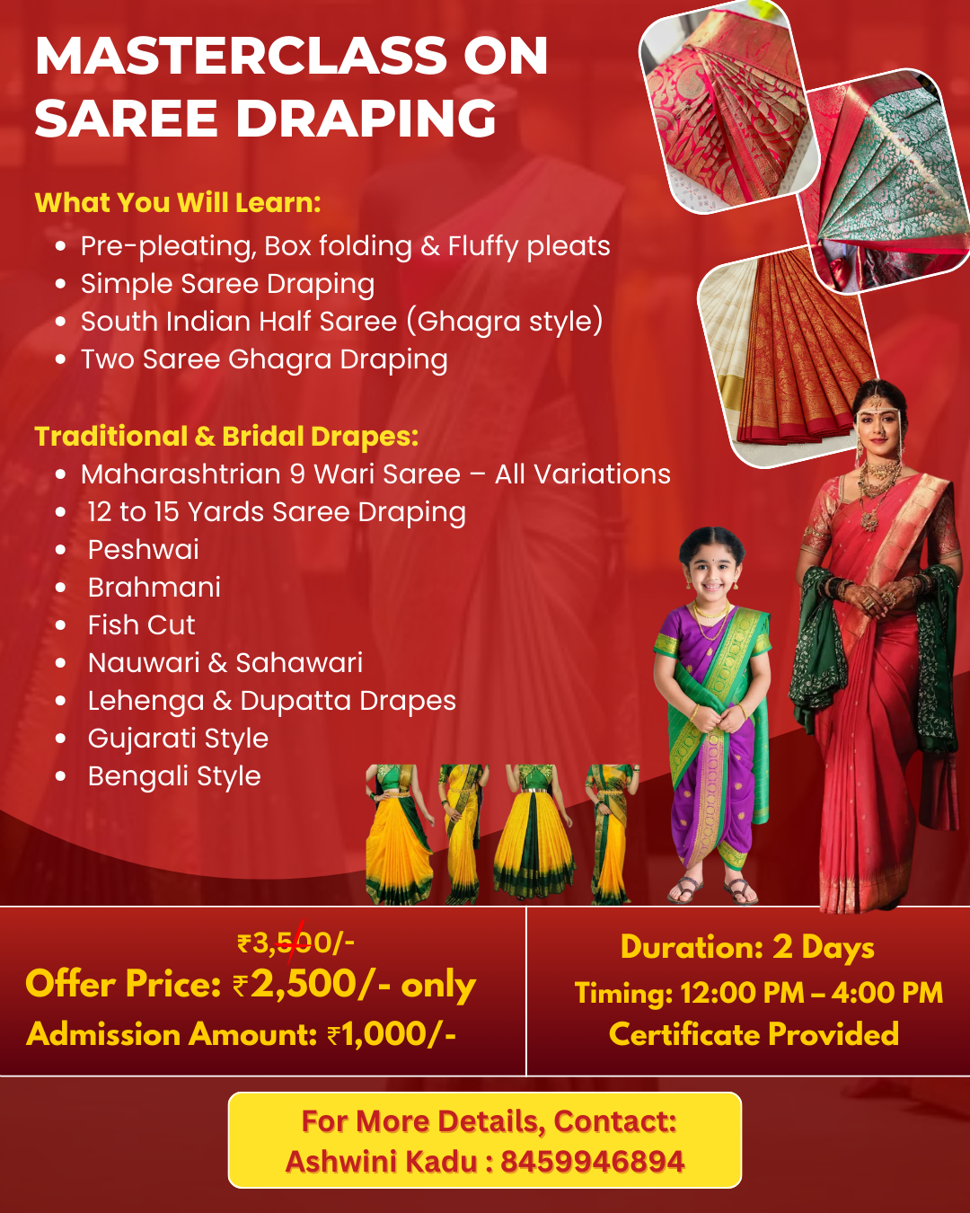 Masterclass on Saree Draping 